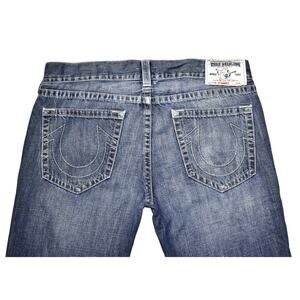 B4 Auth TRUE RELIGION Straight Nat SN Zip Fly Jeans Size 38